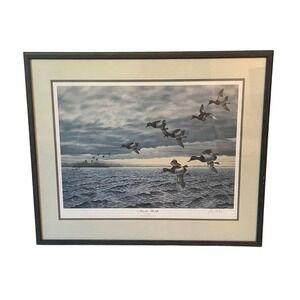 Buzz‎ Balzer November Bluebills Ducks Unlimited 1986 Limited Edition Print #1645